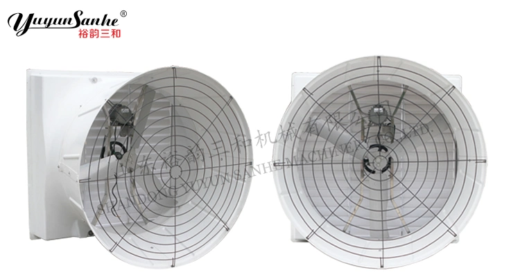 FRP Cone Fan Plastic Ventilation Exhaust Fan with Stainless Steel Blades for Pig Farm or Piggery House Poultry Farm Industry Ventilating